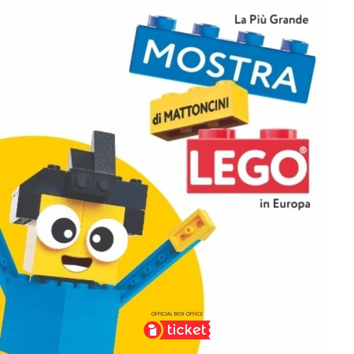 PREVENDITA UFFICIALE BIGLIETTI MOSTRA MATTONCINI LEGO FIUMICINO