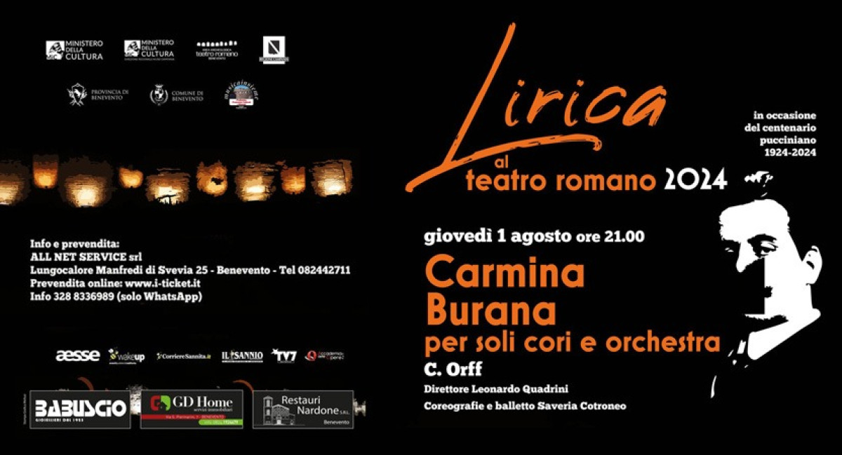 PREVENDITA UFFICIALE BIGLIETTI | CARMINA BURANA | TEATRO ROMANO ...